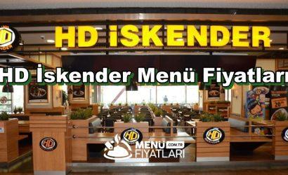 HD İskender Menü Fiyatları